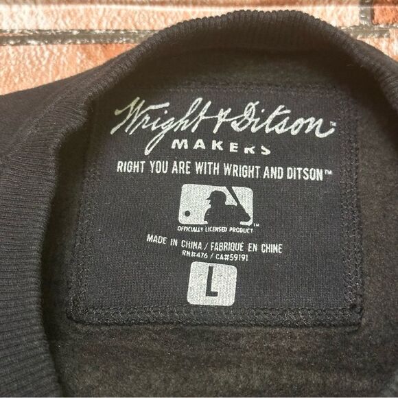 NY Yankees Men’s Black wright & Ditson Sweatshirt size L - Picture 6 of 12